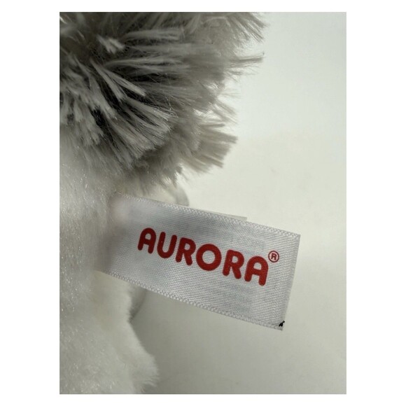 8 Inch Sparkle Tales Silver Unicorn Plush Stuffed Animal by Aurora - Picture 7 of 9